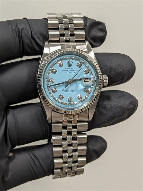 rolex uomo datejust quadrante blu|datejust diamante.